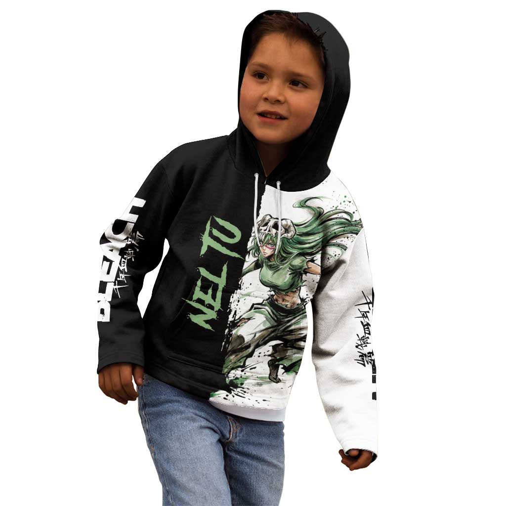 Personalized Nel Tu Kid Hoodie Ink Splash Anime Brush Style