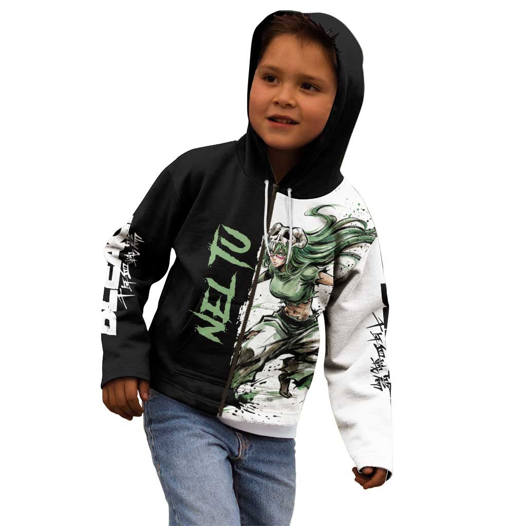 Personalized Nel Tu Kid Hoodie Ink Splash Anime Brush Style