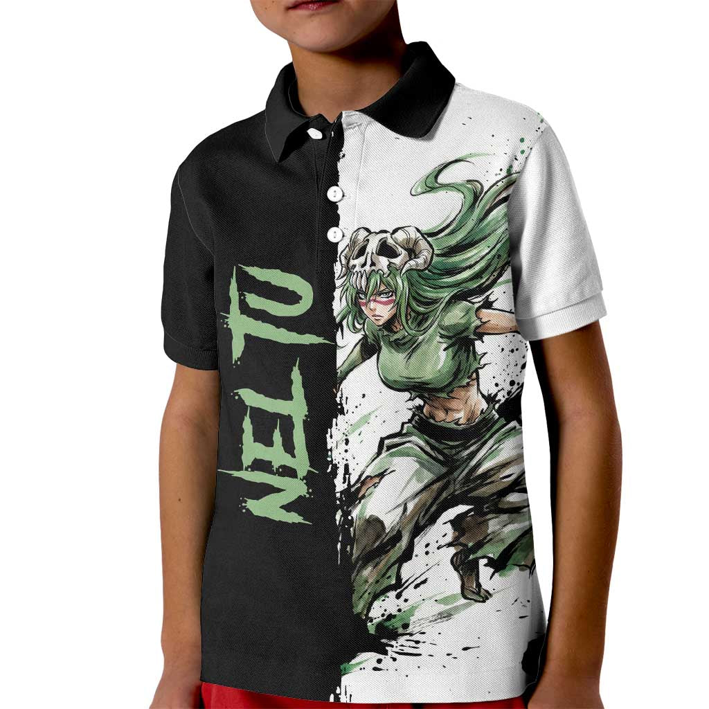 Personalized Nel Tu Kid Polo Shirt Ink Splash Anime Brush Style