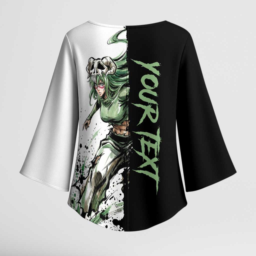 Personalized Nel Tu Kimono Sleeve Blouse Ink Splash Anime Brush Style