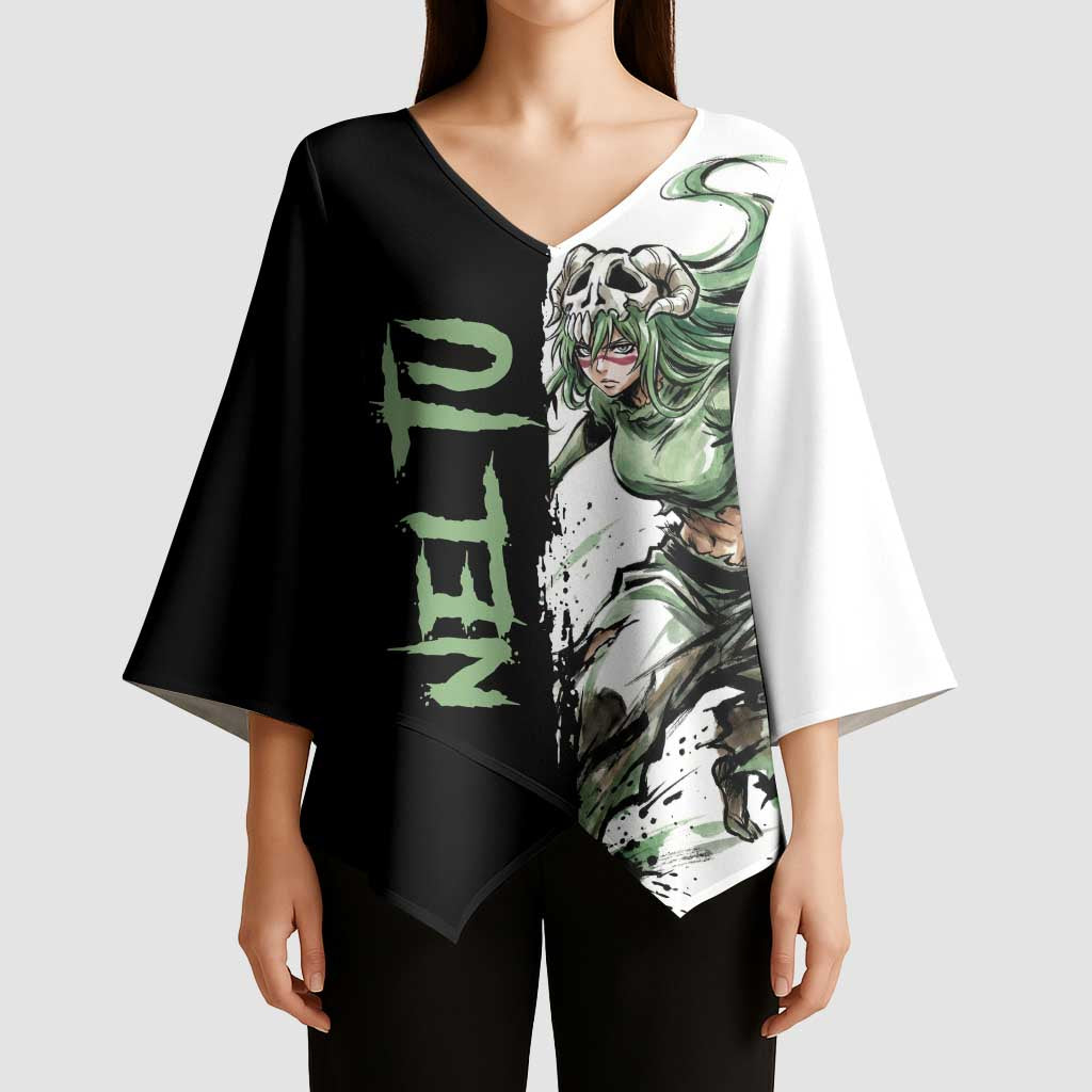 Personalized Nel Tu Kimono Sleeve Blouse Ink Splash Anime Brush Style