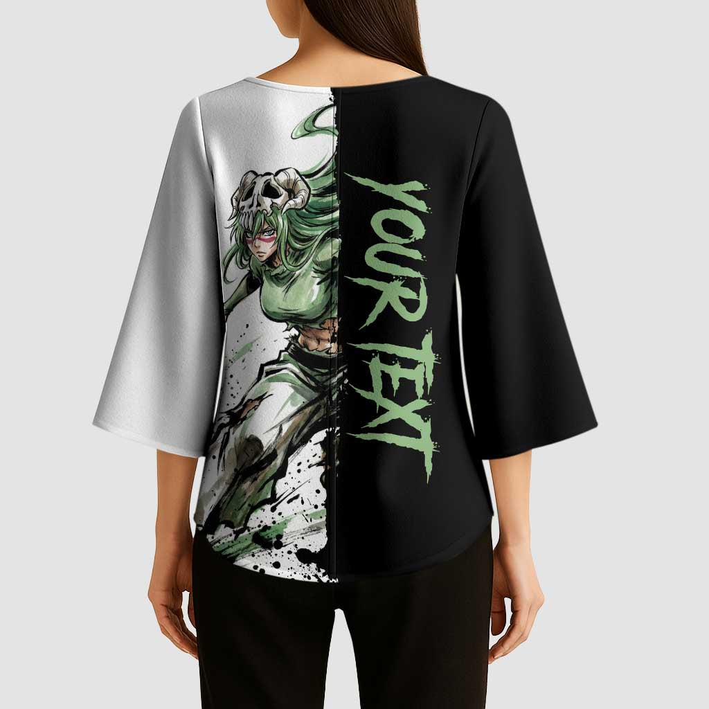 Personalized Nel Tu Kimono Sleeve Blouse Ink Splash Anime Brush Style