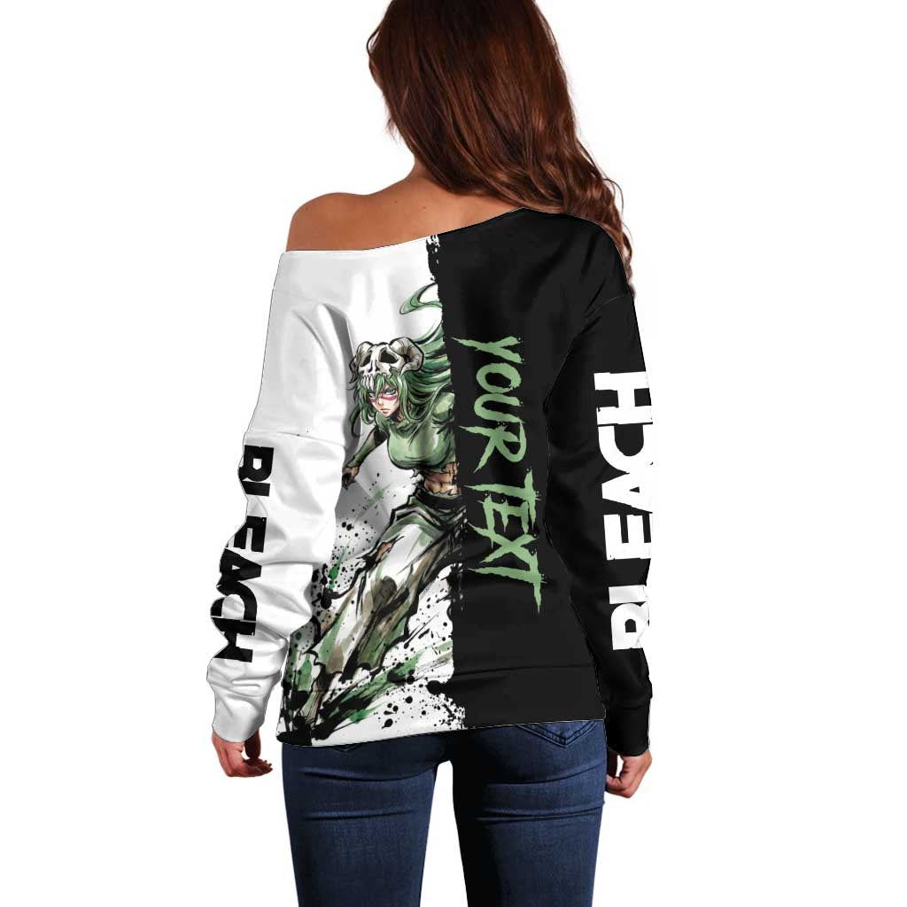 Personalized Nel Tu Off Shoulder Sweater Ink Splash Anime Brush Style