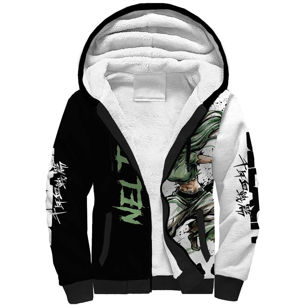 Personalized Nel Tu Sherpa Hoodie Ink Splash Anime Brush Style
