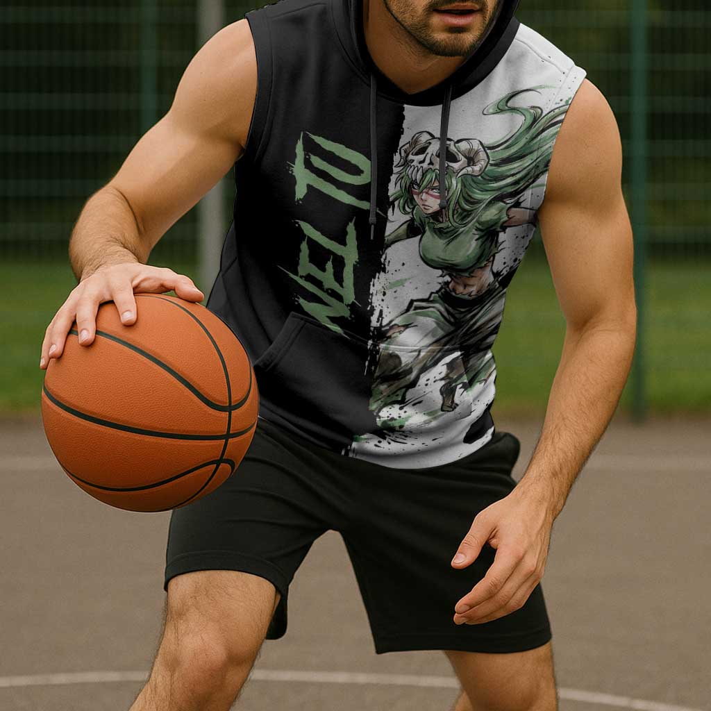 Personalized Nel Tu Sleeveless Hoodie Ink Splash Anime Brush Style