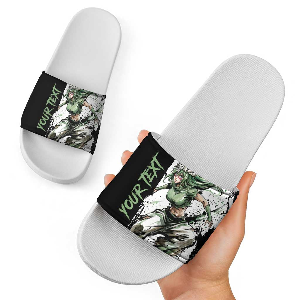 Personalized Nel Tu Slide Sandals Ink Splash Anime Brush Style