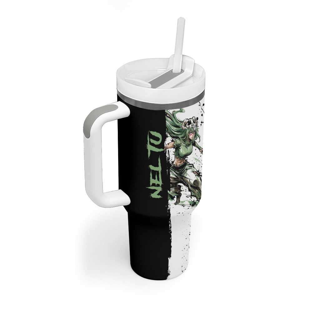 Personalized Nel Tu Tumbler With Handle Ink Splash Anime Brush Style