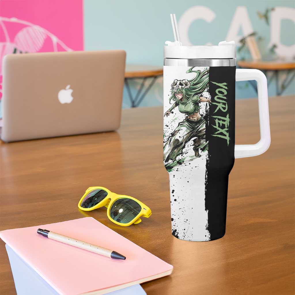Personalized Nel Tu Tumbler With Handle Ink Splash Anime Brush Style