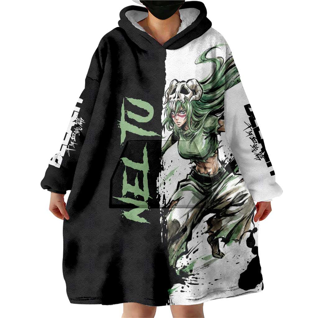 Personalized Nel Tu Wearable Blanket Hoodie Ink Splash Anime Brush Style