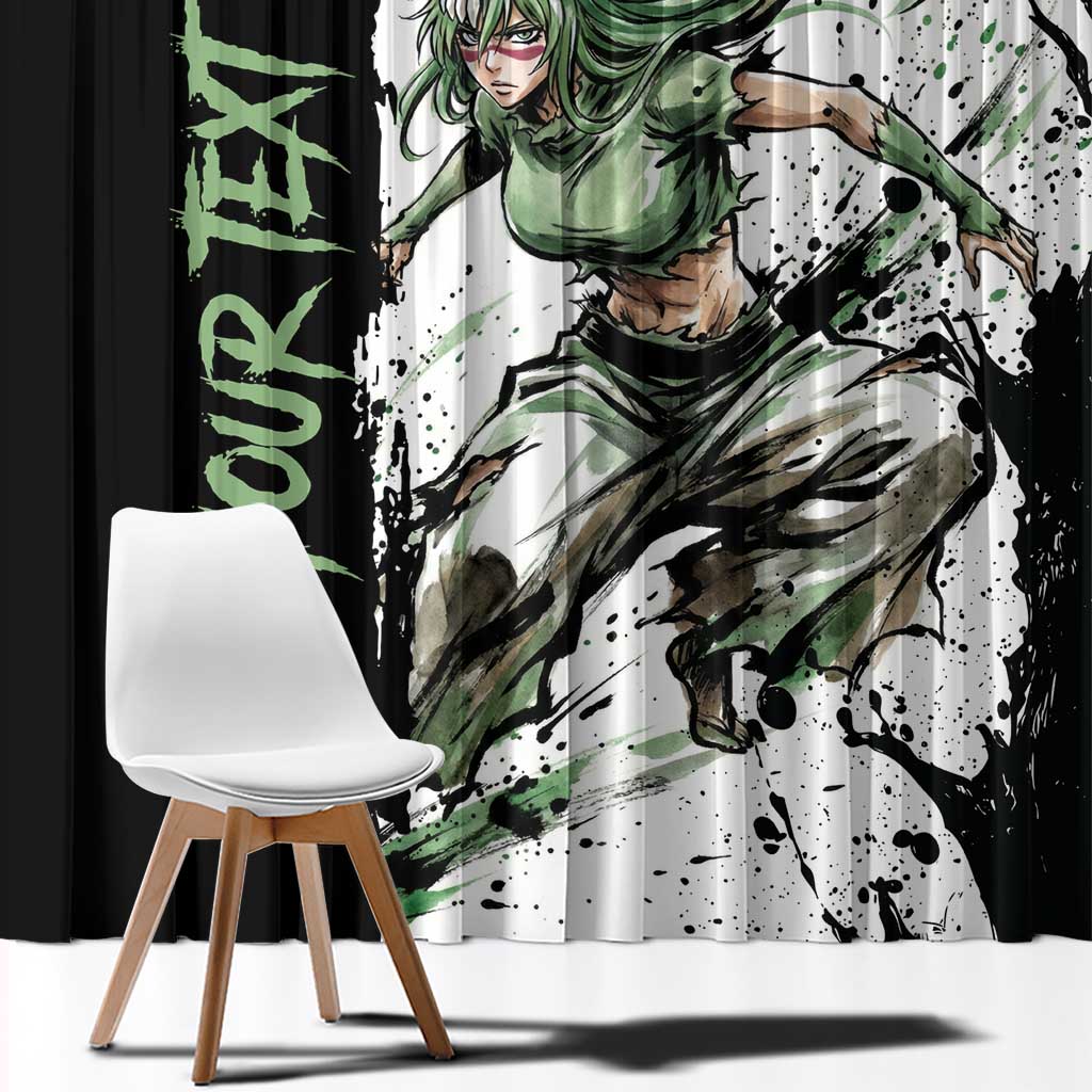Personalized Nel Tu Window Curtain Ink Splash Anime Brush Style