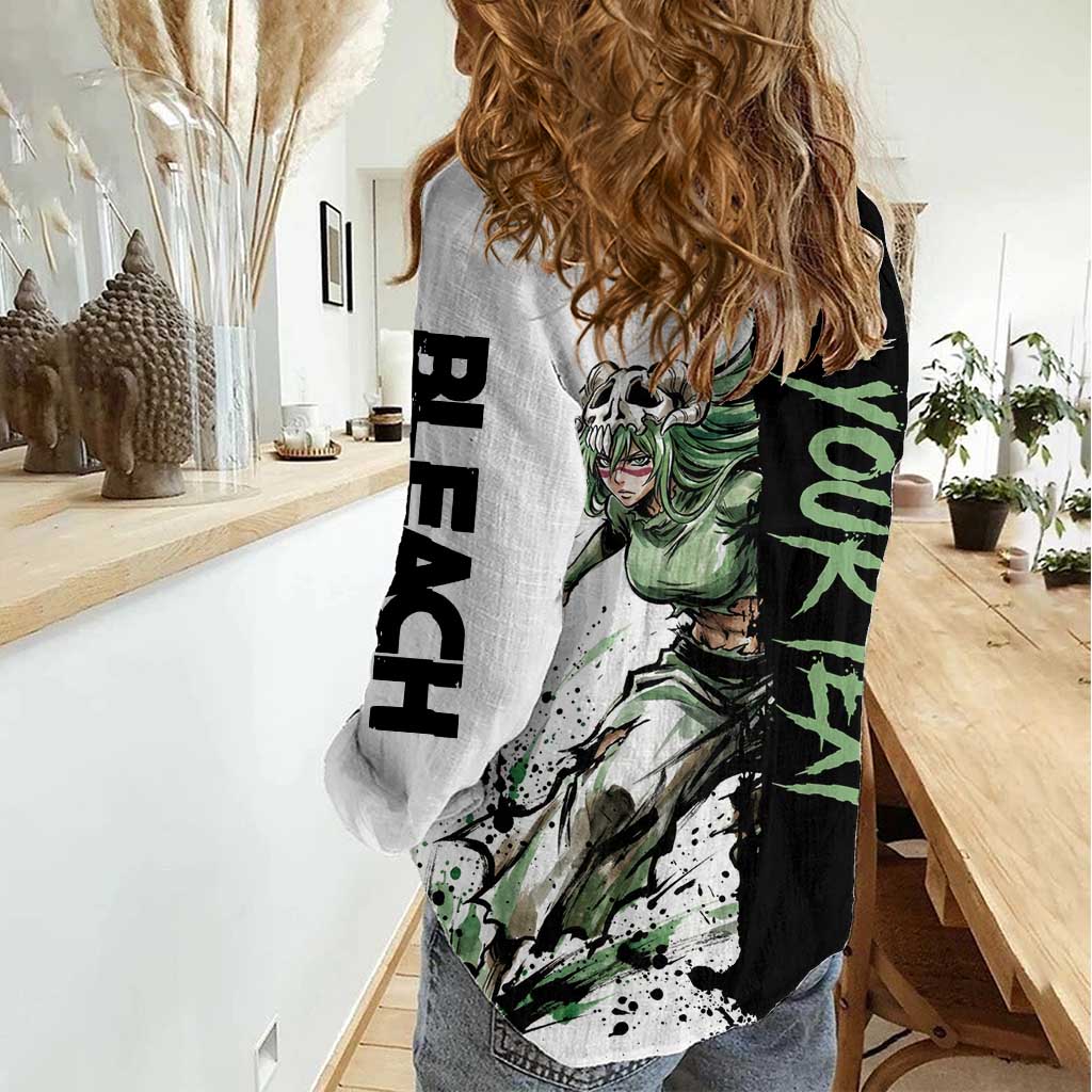Personalized Nel Tu Women Casual Shirt Ink Splash Anime Brush Style