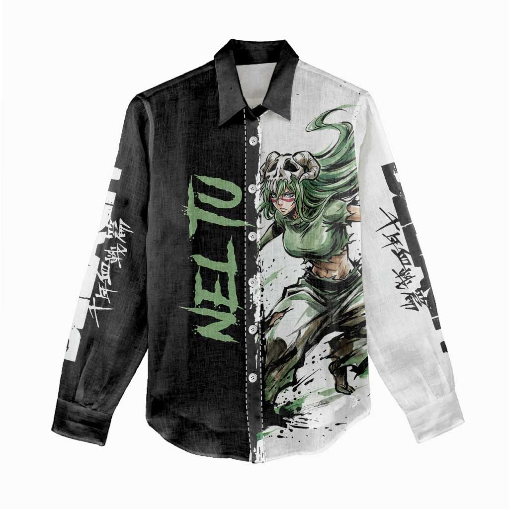 Personalized Nel Tu Women Casual Shirt Ink Splash Anime Brush Style