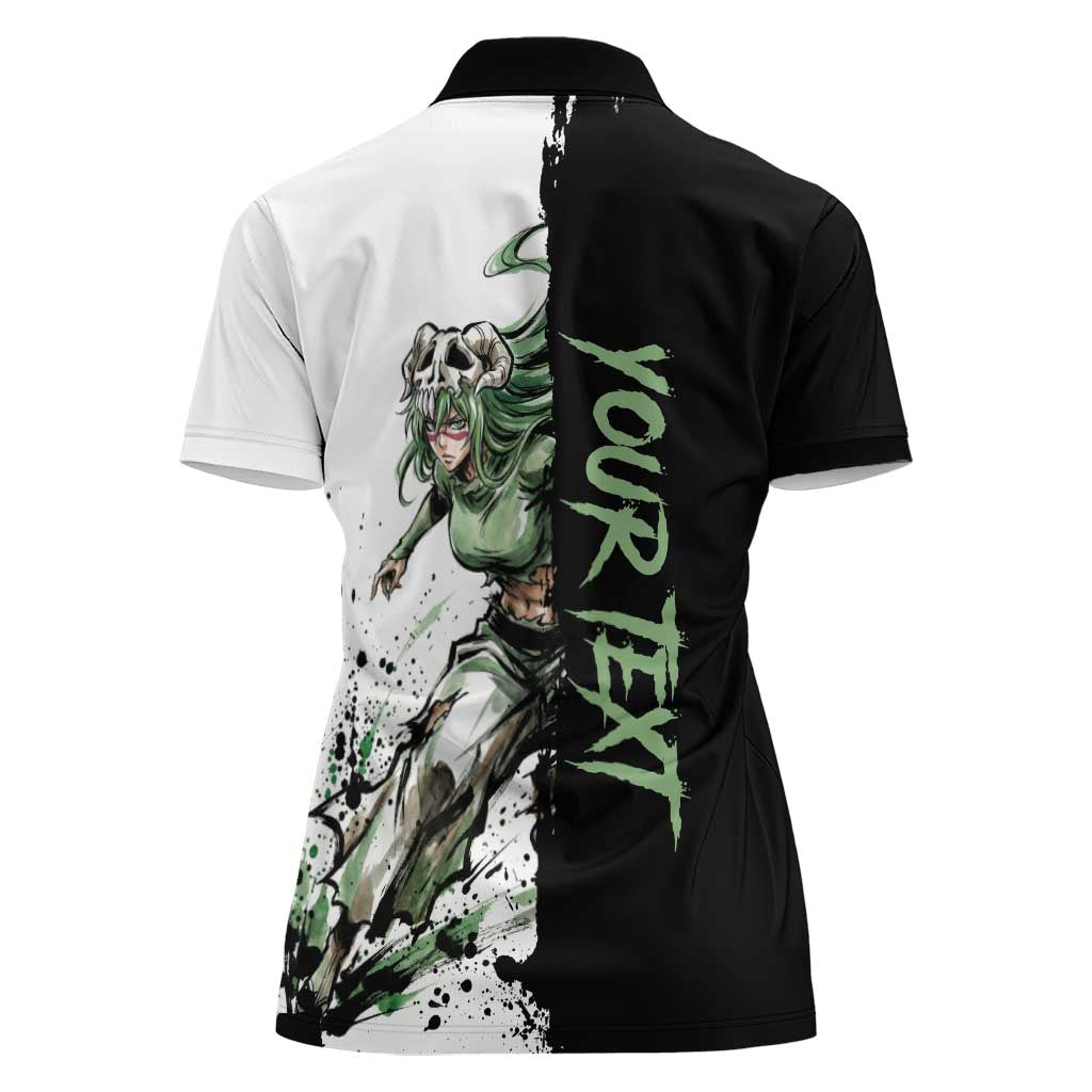 Personalized Nel Tu Women Polo Shirt Ink Splash Anime Brush Style