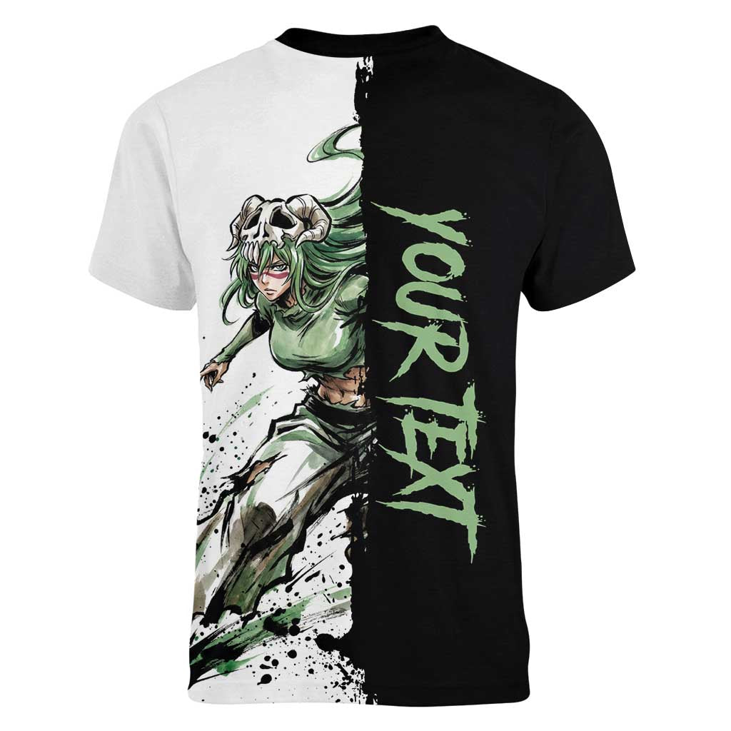 Personalized Nel Tu Women V-Neck T-Shirt Ink Splash Anime Brush Style