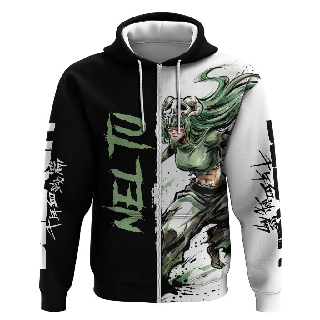 Personalized Nel Tu Zip Hoodie Ink Splash Anime Brush Style