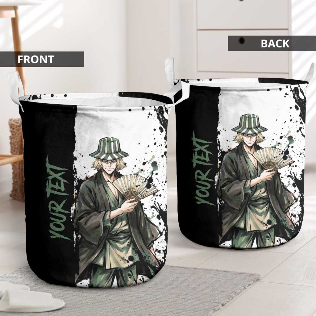 Personalized Kisuke Urahara Laundry Basket Ink Splash Anime Brush Style