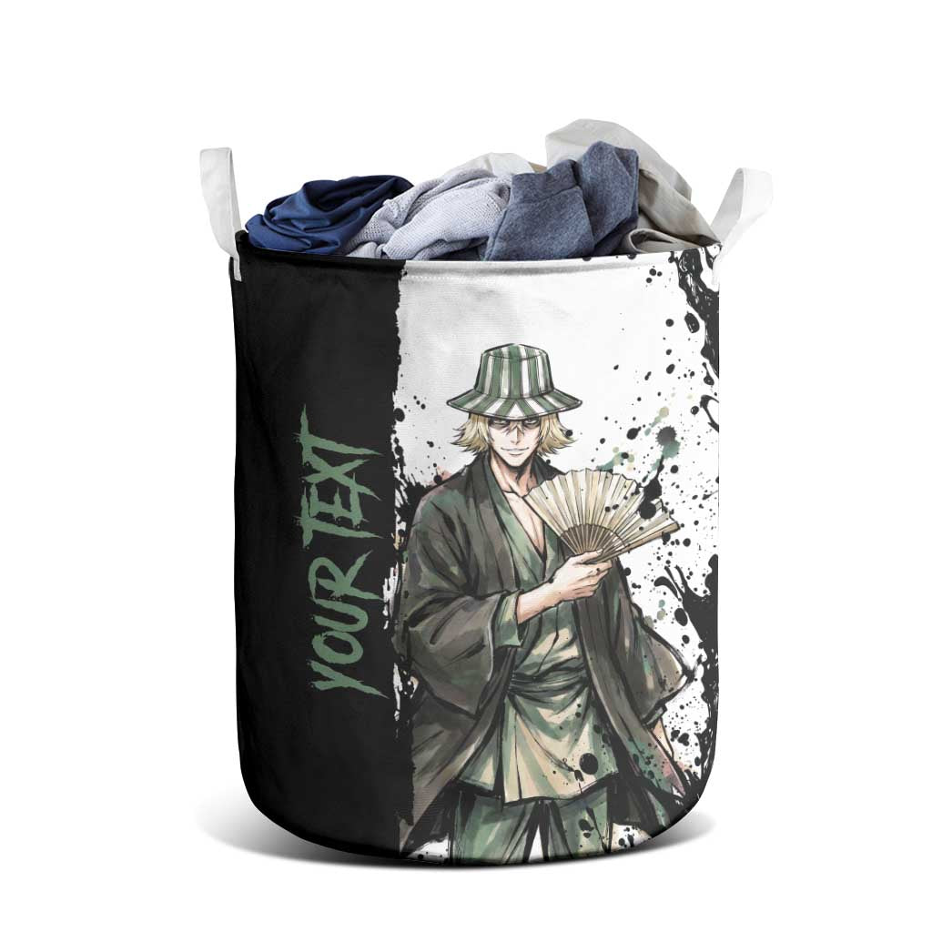 Personalized Kisuke Urahara Laundry Basket Ink Splash Anime Brush Style
