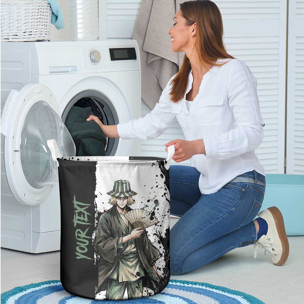 Personalized Kisuke Urahara Laundry Basket Ink Splash Anime Brush Style