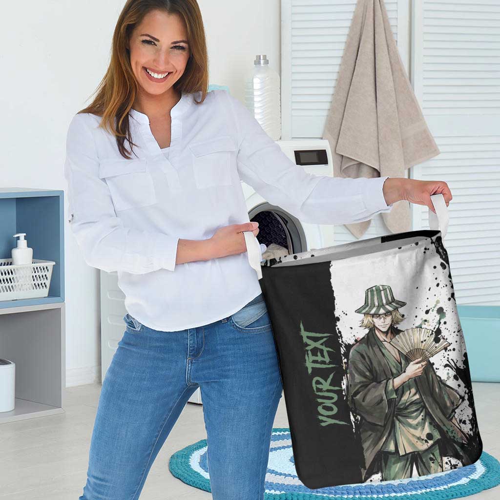 Personalized Kisuke Urahara Laundry Basket Ink Splash Anime Brush Style