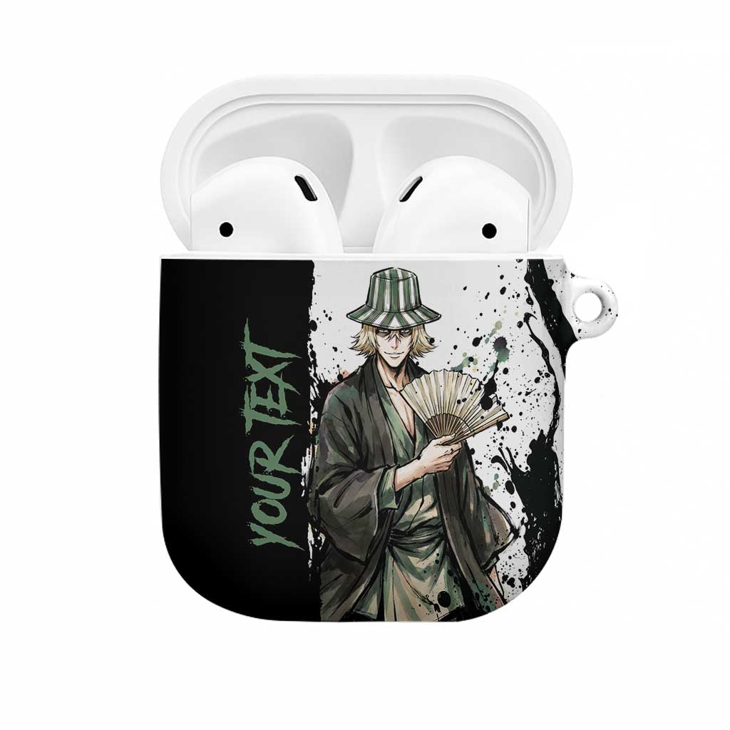 Personalized Kisuke Urahara AirPods Case Ink Splash Anime Brush Style