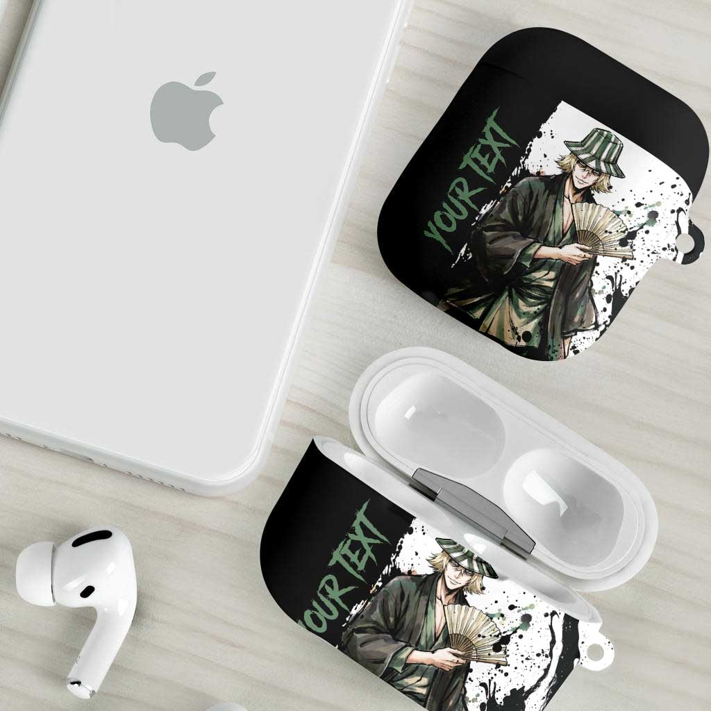Personalized Kisuke Urahara AirPods Case Ink Splash Anime Brush Style