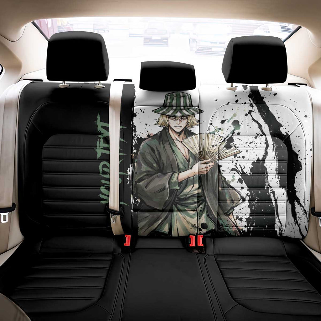Personalized Kisuke Urahara Back Car Seat Cover Ink Splash Anime Brush Style