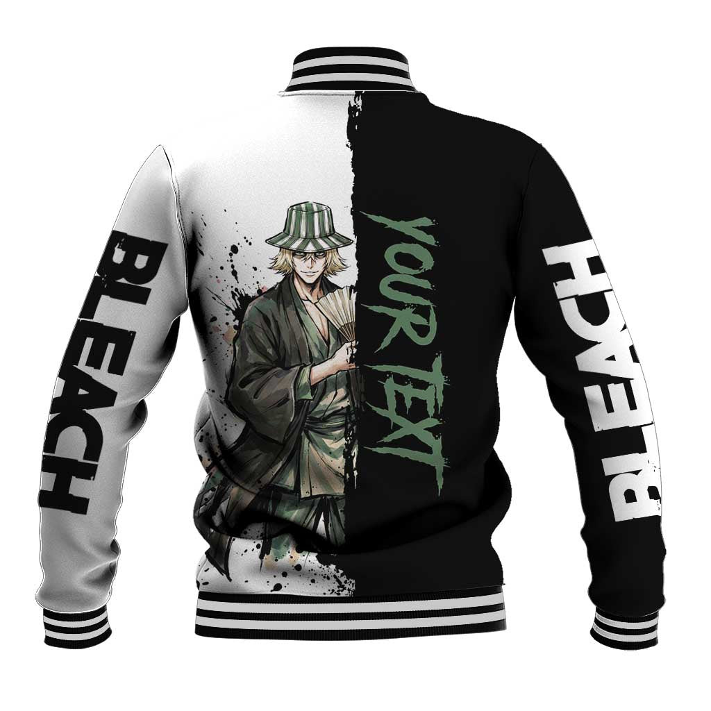 Personalized Kisuke Urahara Baseball Jacket Ink Splash Anime Brush Style