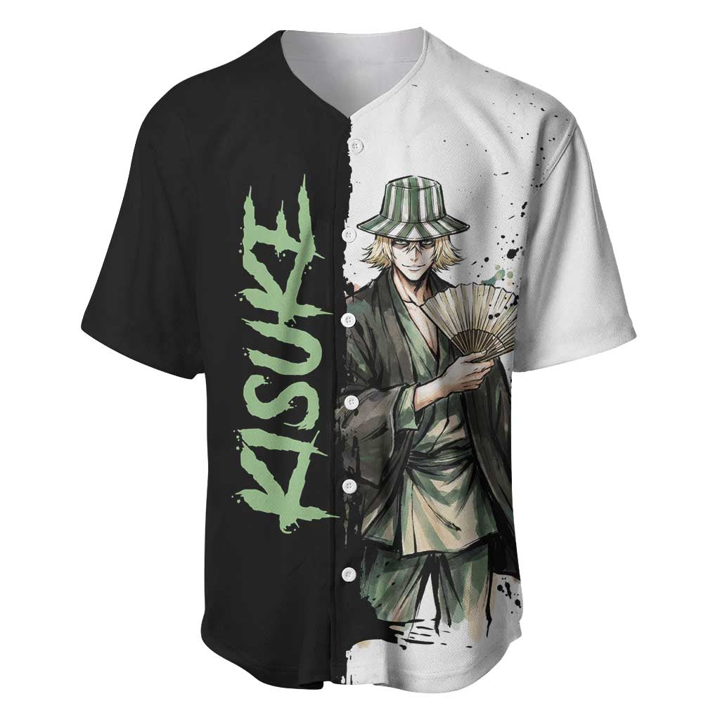 Personalized Kisuke Urahara Baseball Jersey Ink Splash Anime Brush Style