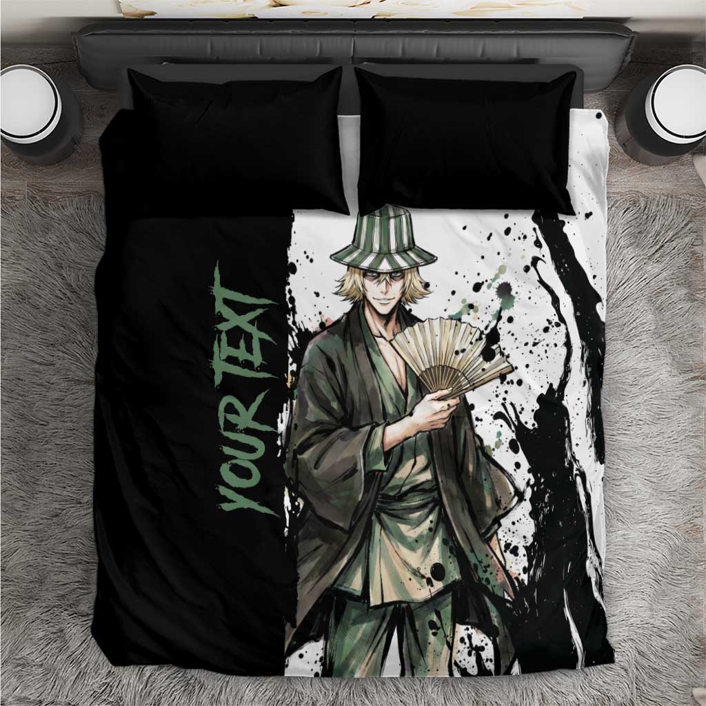 Personalized Kisuke Urahara Bedding Set Ink Splash Anime Brush Style