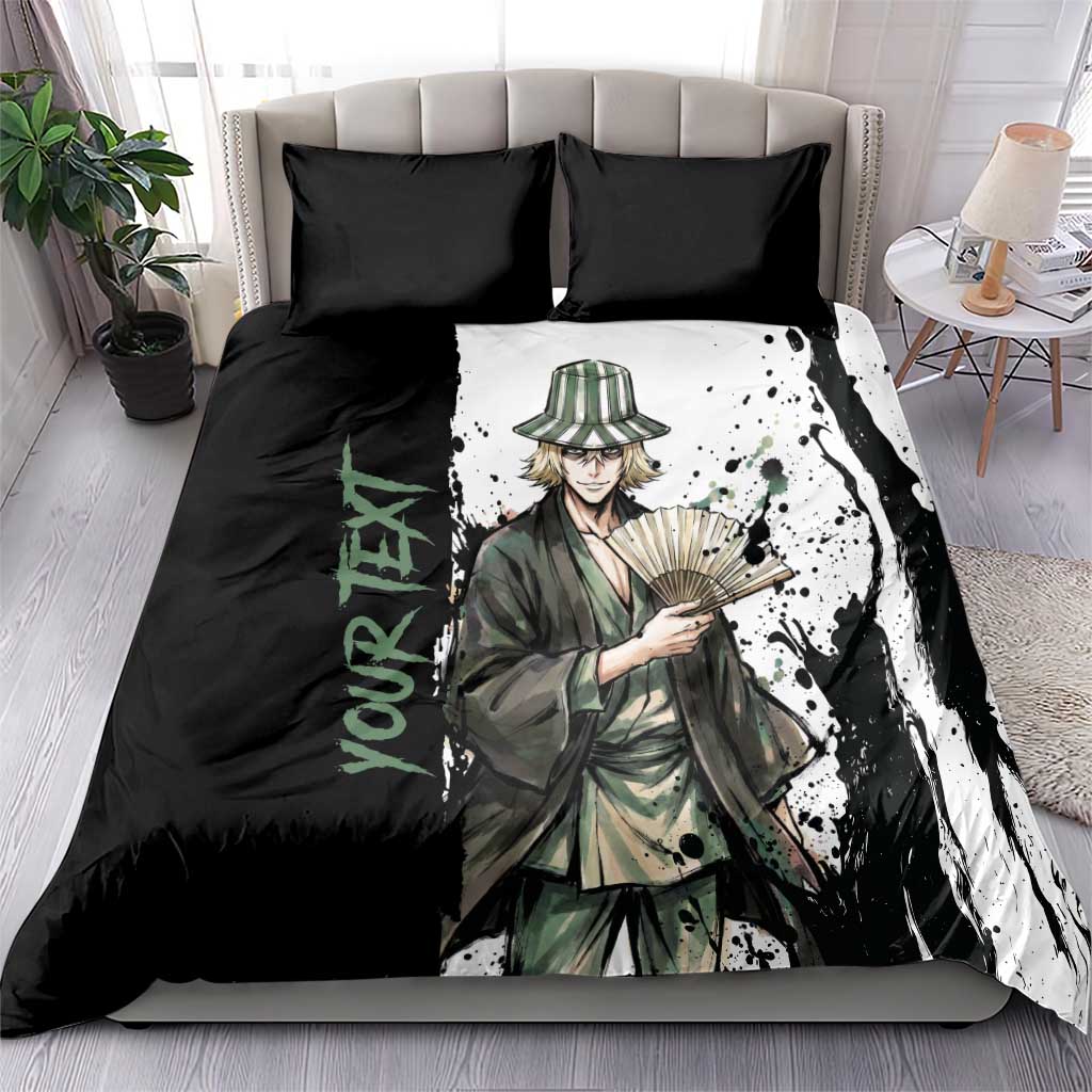 Personalized Kisuke Urahara Bedding Set Ink Splash Anime Brush Style