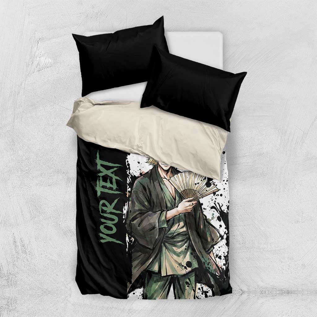 Personalized Kisuke Urahara Bedding Set Ink Splash Anime Brush Style