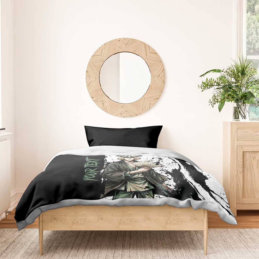 Personalized Kisuke Urahara Bedding Set Ink Splash Anime Brush Style