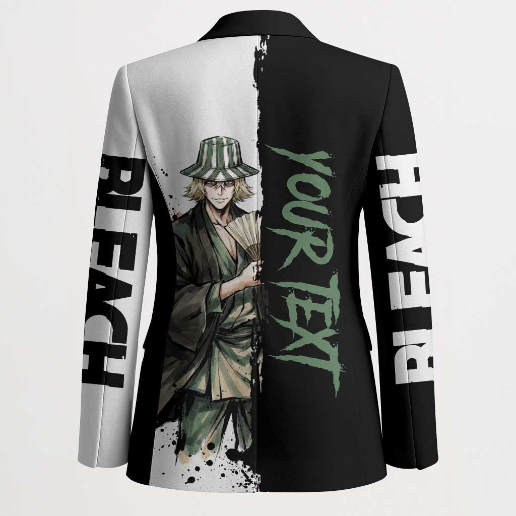 Personalized Kisuke Urahara Blazer Ink Splash Anime Brush Style
