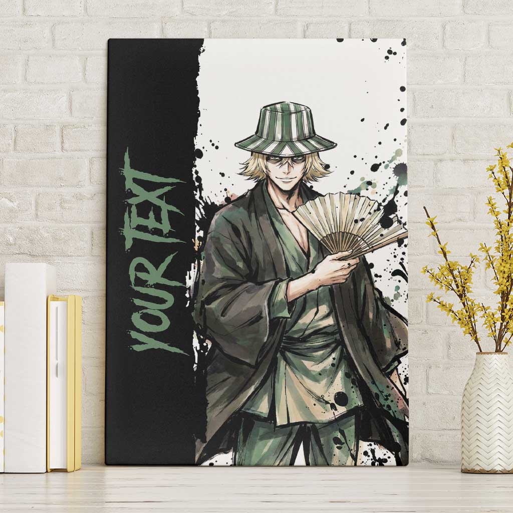 Personalized Kisuke Urahara Canvas Wall Art Ink Splash Anime Brush Style