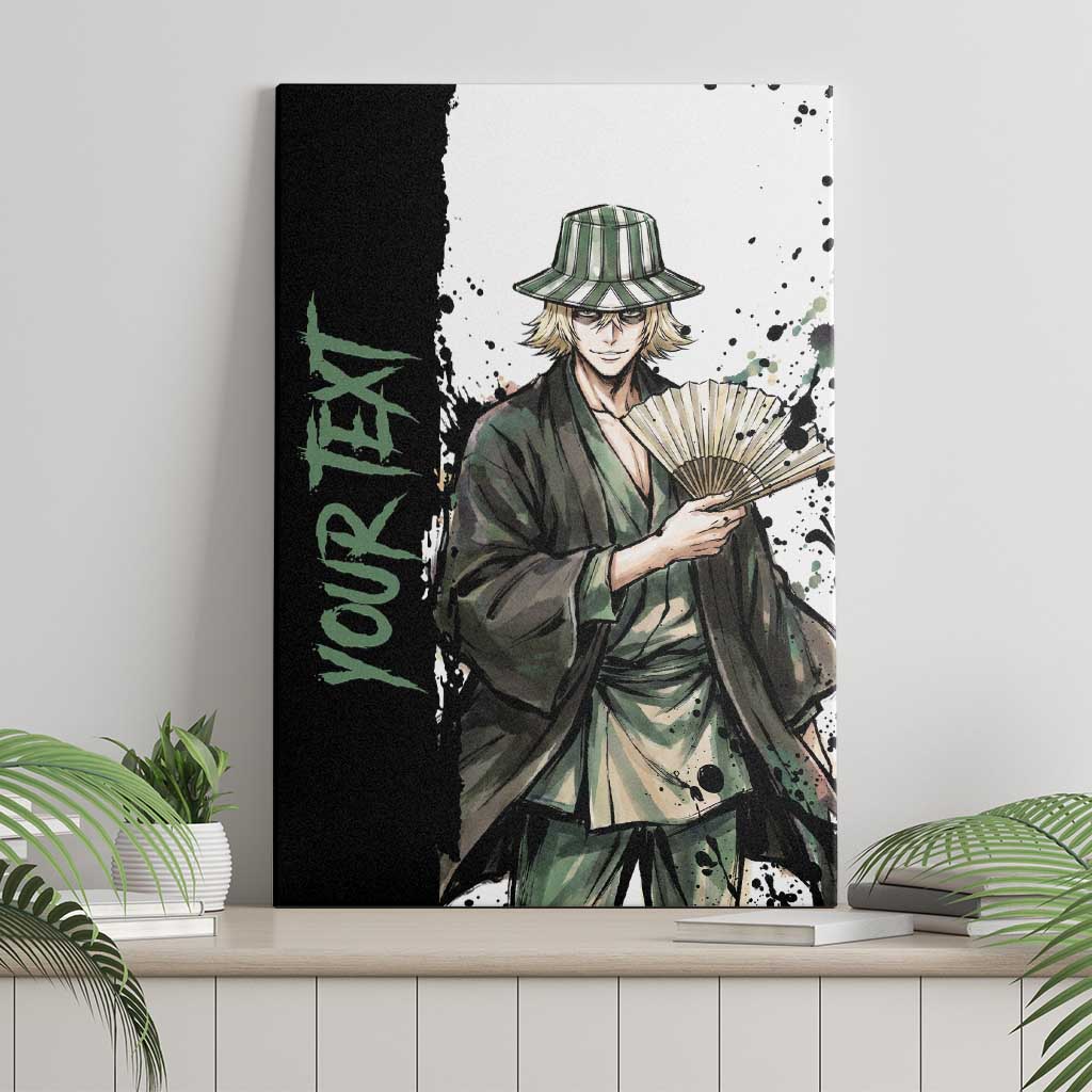 Personalized Kisuke Urahara Canvas Wall Art Ink Splash Anime Brush Style