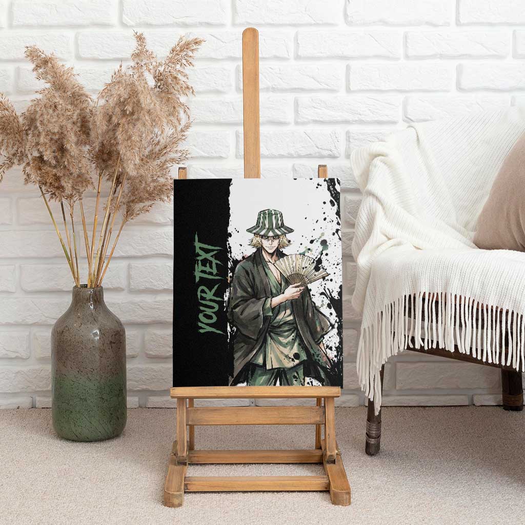 Personalized Kisuke Urahara Canvas Wall Art Ink Splash Anime Brush Style