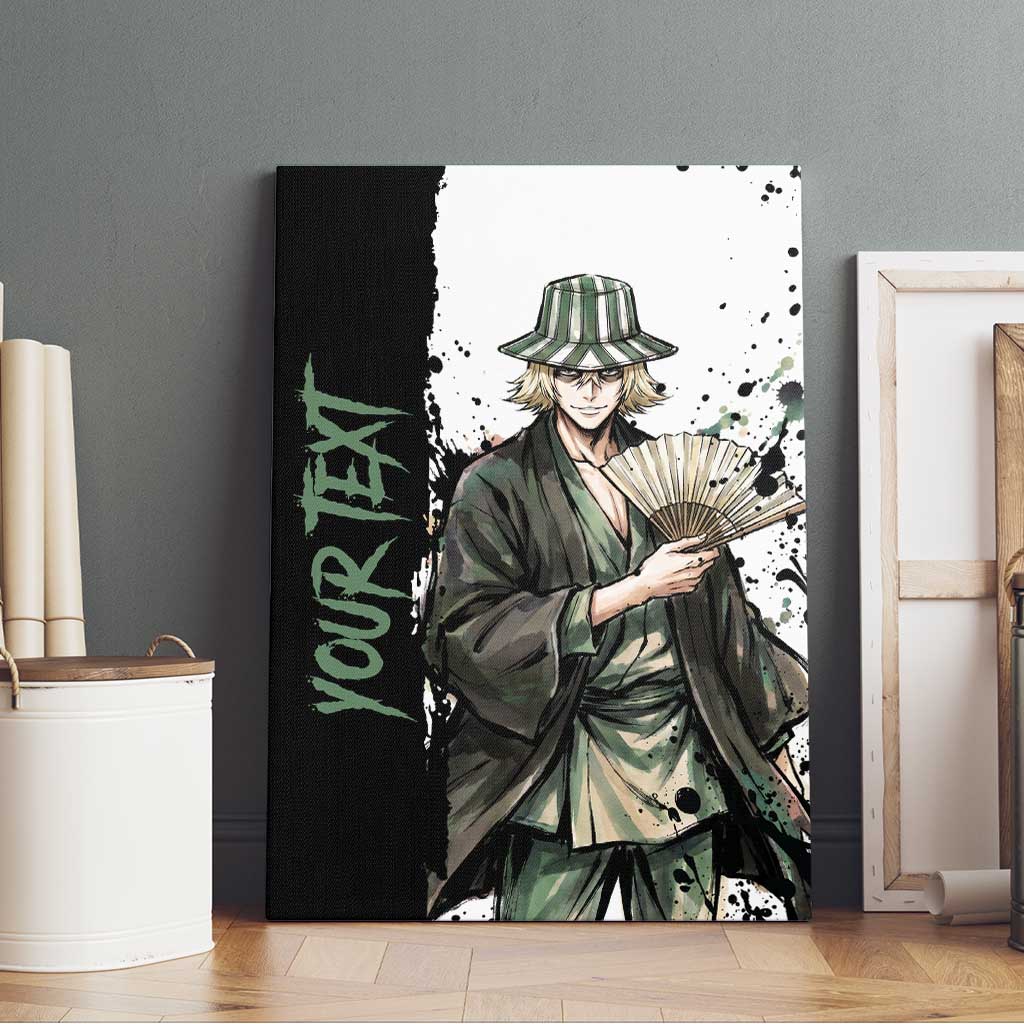Personalized Kisuke Urahara Canvas Wall Art Ink Splash Anime Brush Style