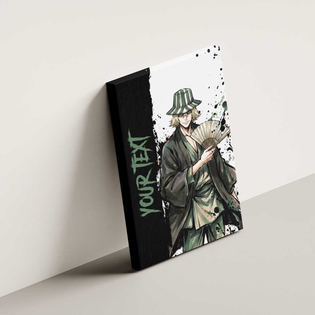 Personalized Kisuke Urahara Canvas Wall Art Ink Splash Anime Brush Style