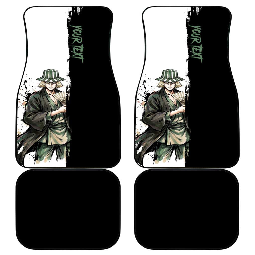 Personalized Kisuke Urahara Car Mats Ink Splash Anime Brush Style