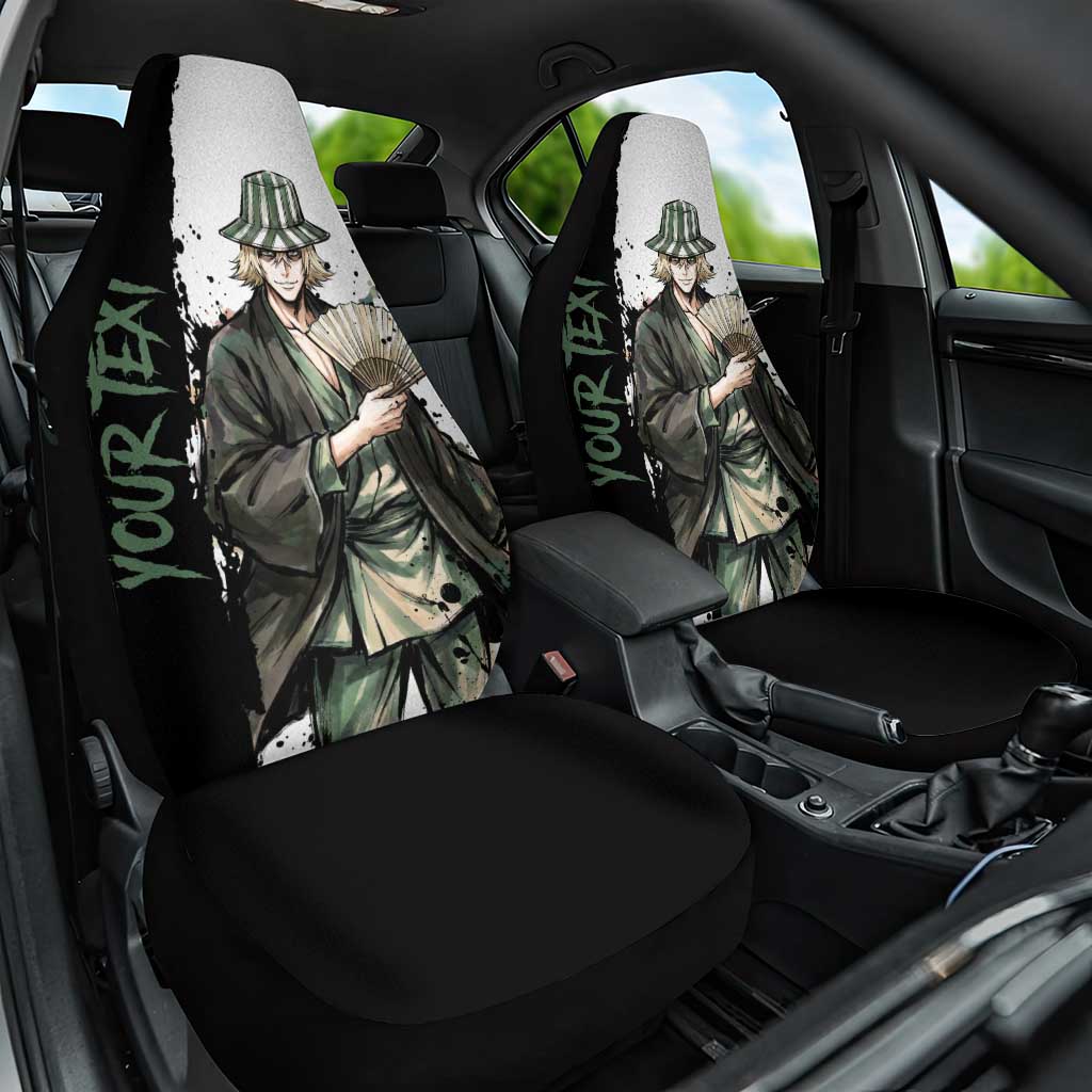 Personalized Kisuke Urahara Car Seat Cover Ink Splash Anime Brush Style