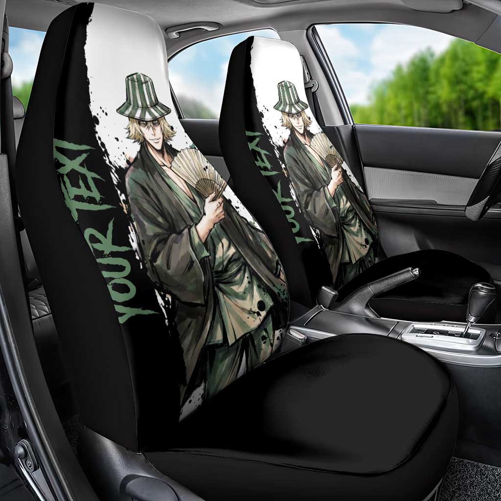 Personalized Kisuke Urahara Car Seat Cover Ink Splash Anime Brush Style