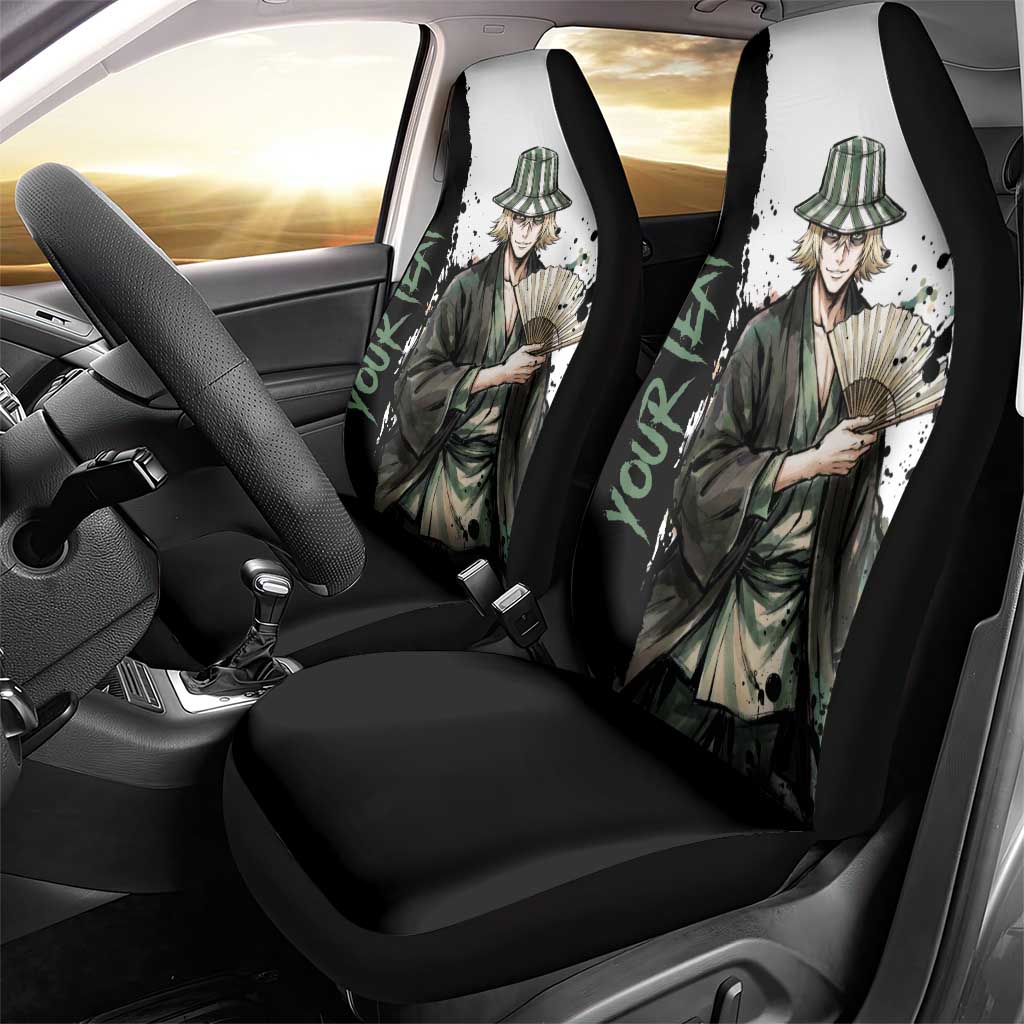 Personalized Kisuke Urahara Car Seat Cover Ink Splash Anime Brush Style