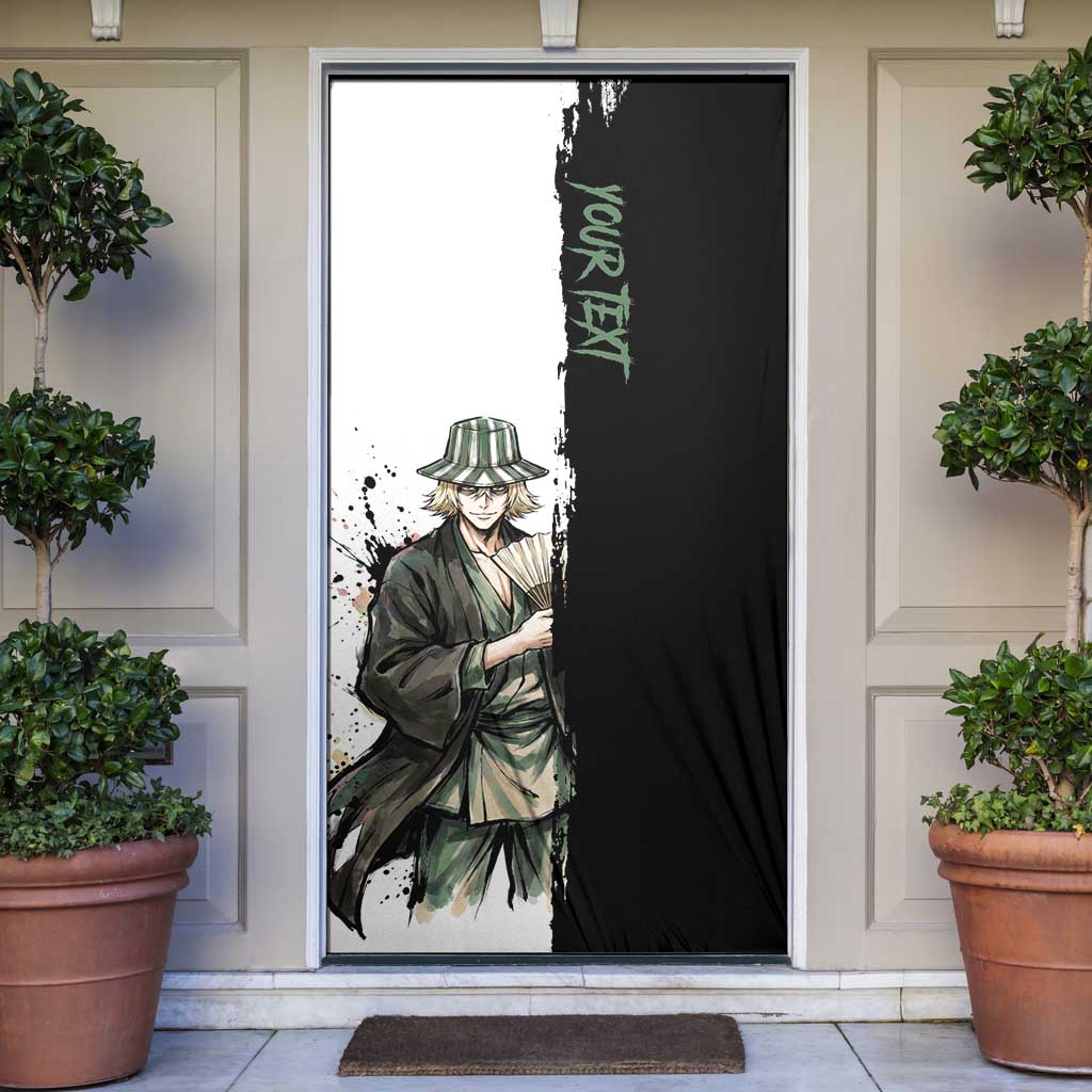 Personalized Kisuke Urahara Door Cover Ink Splash Anime Brush Style