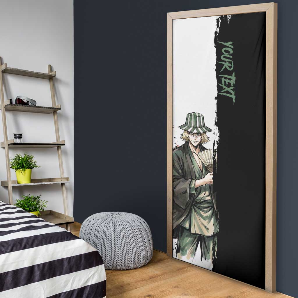 Personalized Kisuke Urahara Door Cover Ink Splash Anime Brush Style