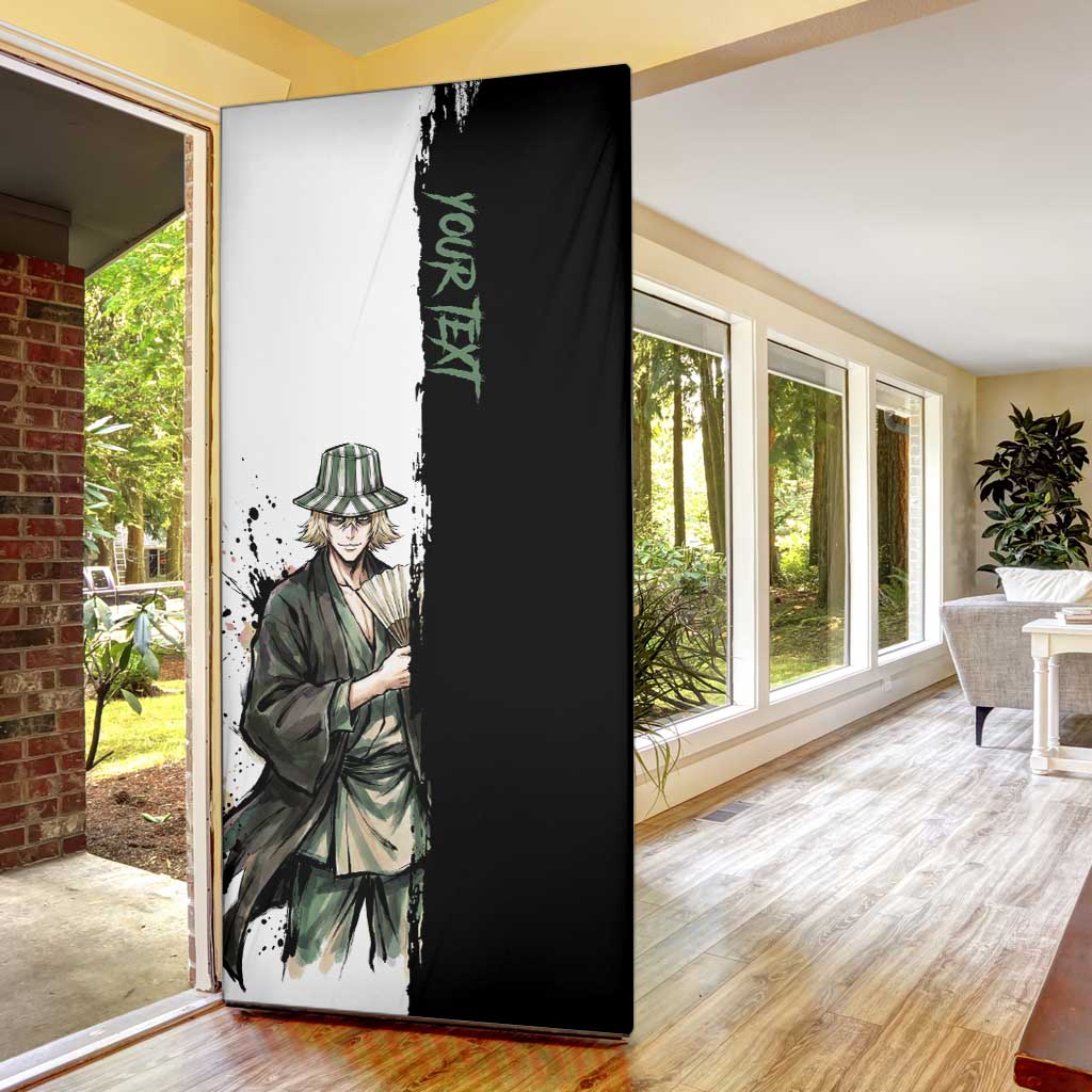 Personalized Kisuke Urahara Door Cover Ink Splash Anime Brush Style