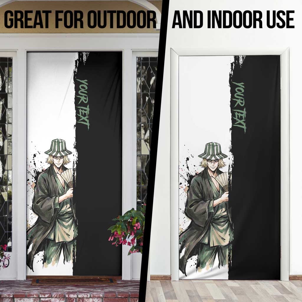 Personalized Kisuke Urahara Door Cover Ink Splash Anime Brush Style