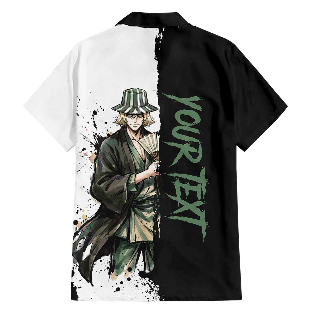 Personalized Kisuke Urahara Family Matching Puletasi and Hawaiian Shirt Ink Splash Anime Brush Style