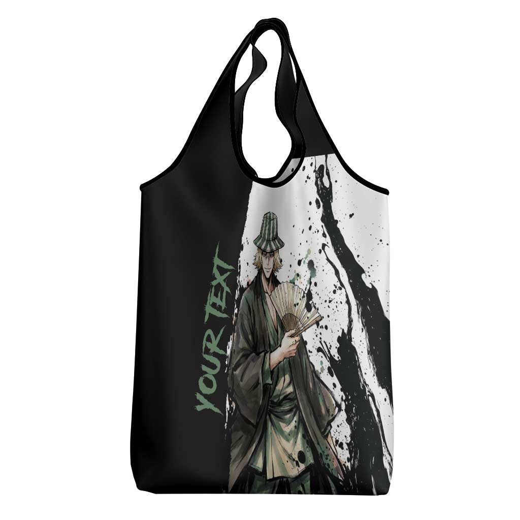 Personalized Kisuke Urahara Grocery Bag Ink Splash Anime Brush Style