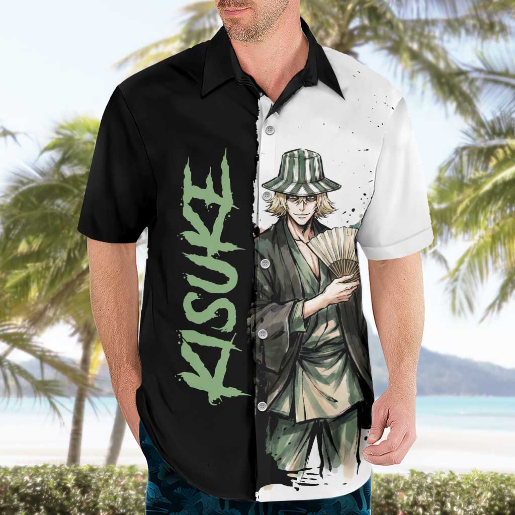 Personalized Kisuke Urahara Hawaiian Shirt Ink Splash Anime Brush Style