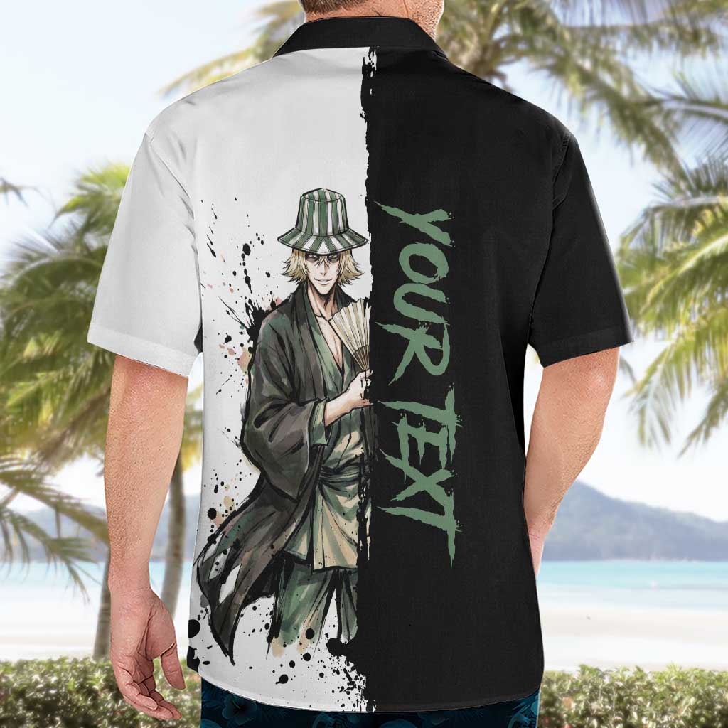 Personalized Kisuke Urahara Hawaiian Shirt Ink Splash Anime Brush Style